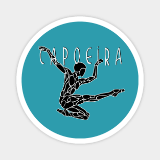 Capoeira Kick Vector Magnet